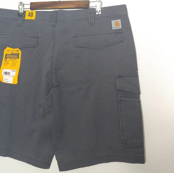 Carhartt Rugged Flex Relaxed Fit Canvas Cargo Work Short Gray Size 40 New w/ Tag - Picture 9 of 15